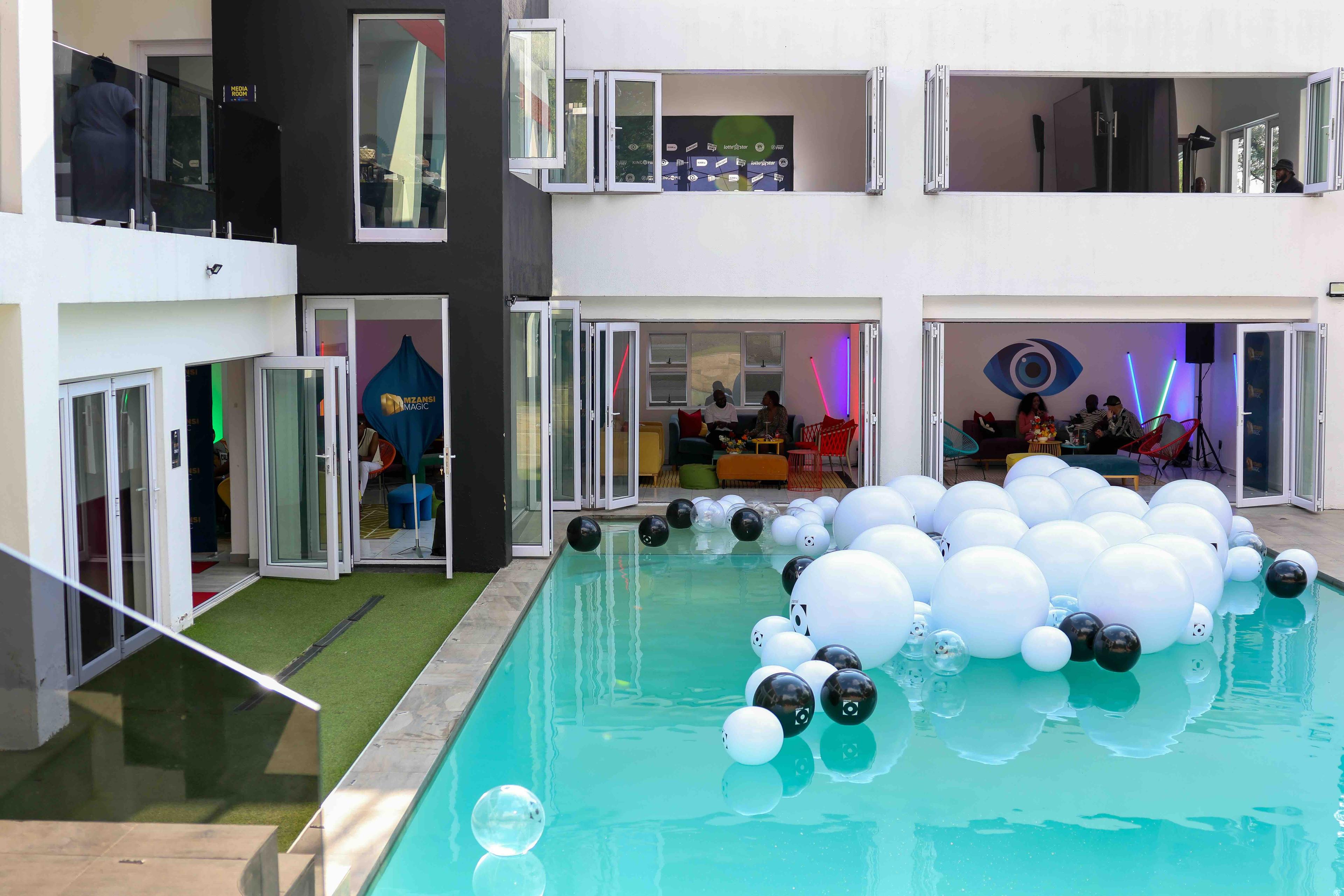 A vibrant, celebratory photo from the Big Brother Mzansi reunion party.